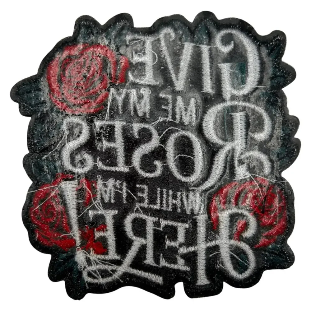 Give Me My Roses Iron On Patch